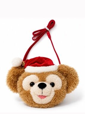 Tokyo Disney Sea Duffy The Disney Bear Christmas Plush Coin Purse Pass Holder